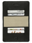Обложка RFID для паспорта ALEXANDER черная классика на магнитном замке с отделениями для кредитных карт.