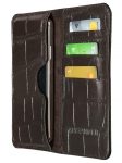 Чехол кошелек для iPhone 11 max pro кроко коричневый